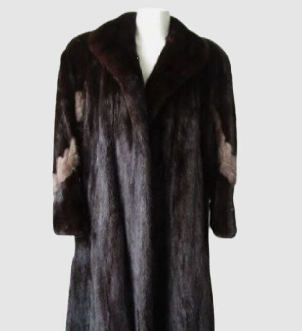 Mink Fur Coat MINT+ Sz M Natural Dark Ranch and Sapphire