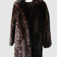 Mink Fur Coat Jacket MINT+ Sz 12 Natural Dark Ranch