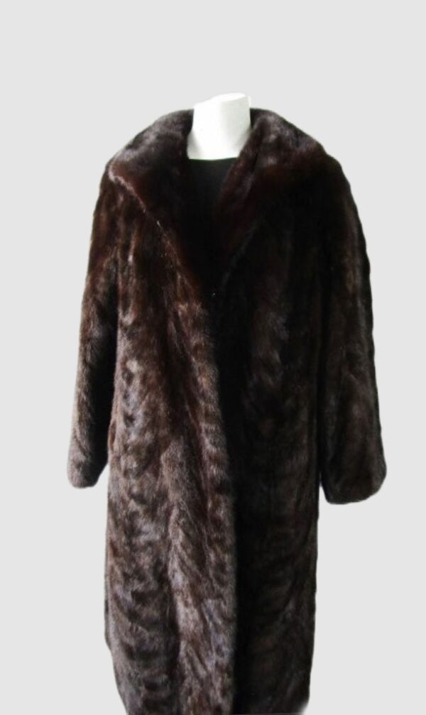 Mink Fur Coat Jacket MINT+ Sz 12 Natural Dark Ranch