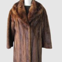 Mink Fur Coat MINT Sz 8 Natural Demi-Buff