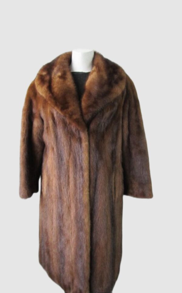 Mink Fur Coat MINT Sz 8 Natural Demi-Buff