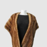 Mink Fur Shawl Stole Wrap Cape Wedding MINT