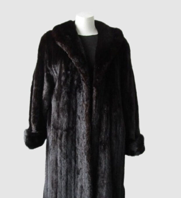 Mink Fur Coat Mint Sz 8 Natural Dark Ranch