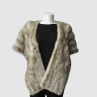 Sapphire Mink Fur Stole Wrap Cape Wedding MINT