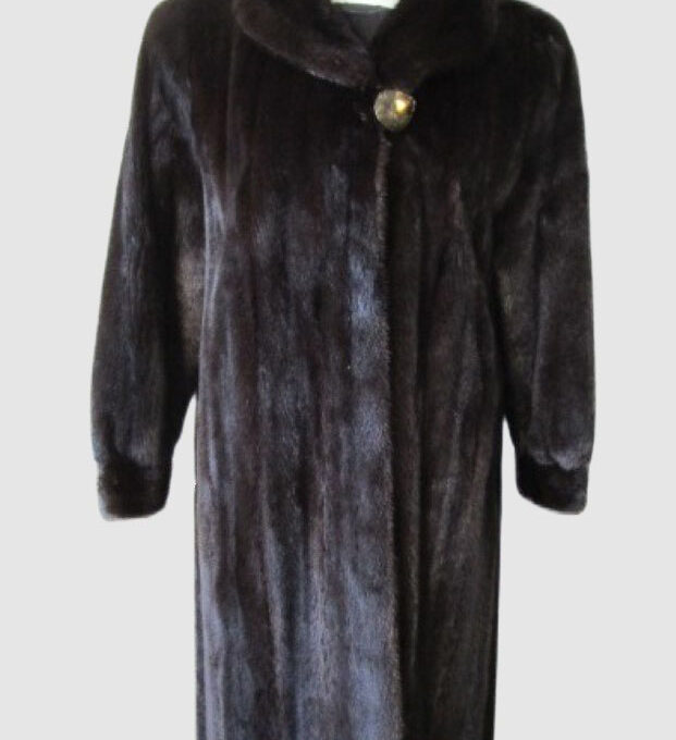 Mink Fur Coat Jacket Mint CANADA MAJESTIC Sz 10 Natural Dark Ranch