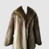 Beaver Fur Jacket Coat Women's Sz 8/10 Mint Blond Beaver