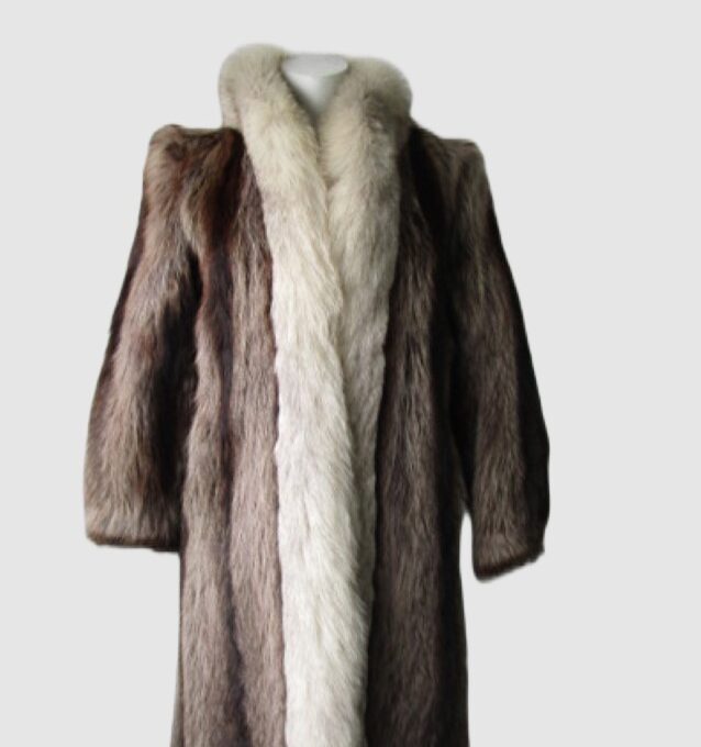 Raccoon & Fox Fur Coat Jacket MINT+ Sz 2/4