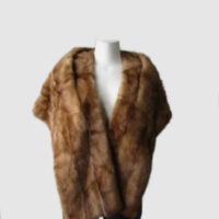 Mink Fur Stole Wrap Cape Wedding MINT