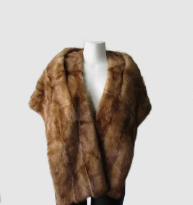 Mink Fur Stole Wrap Cape Wedding MINT