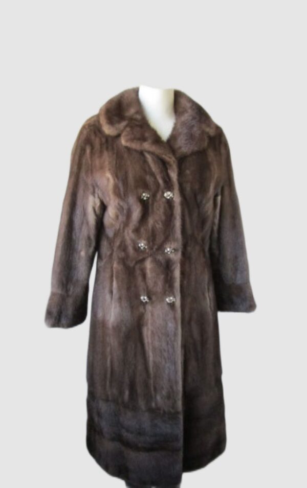 Mink Fur Coat Jacket MINT Sz 4/6 Natural Lutetia