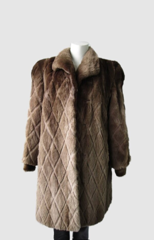 Sheared Raccoon Fur Coat Jacket Superb Sz 10