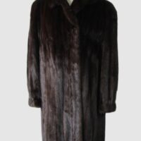 Mink Fur Coat Jacket Sz 8 MINT+ Natural Dark Ranch