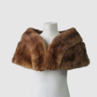 Mink Fur Stole Wrap Cape Collar Wedding MINT