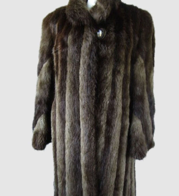 Beaver Fur Coat MINT+ Sz 8