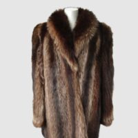 Raccoon Fur Coat Jacket MINT+ Sz 10