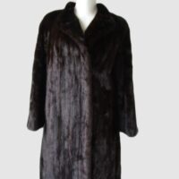 Mink Fur Coat Jacket MINT+ Sz 8 Natural Dark Ranch