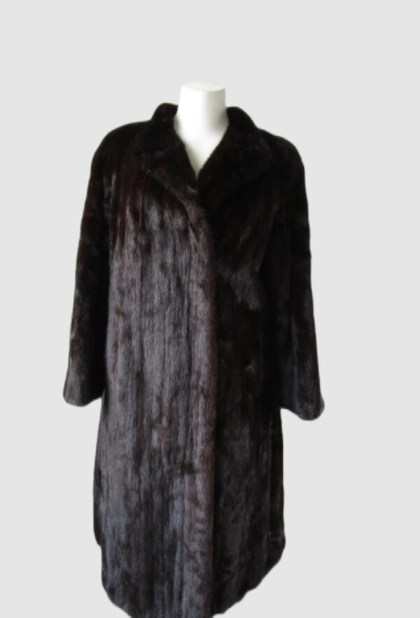 Mink Fur Coat Jacket MINT+ Sz 8 Natural Dark Ranch