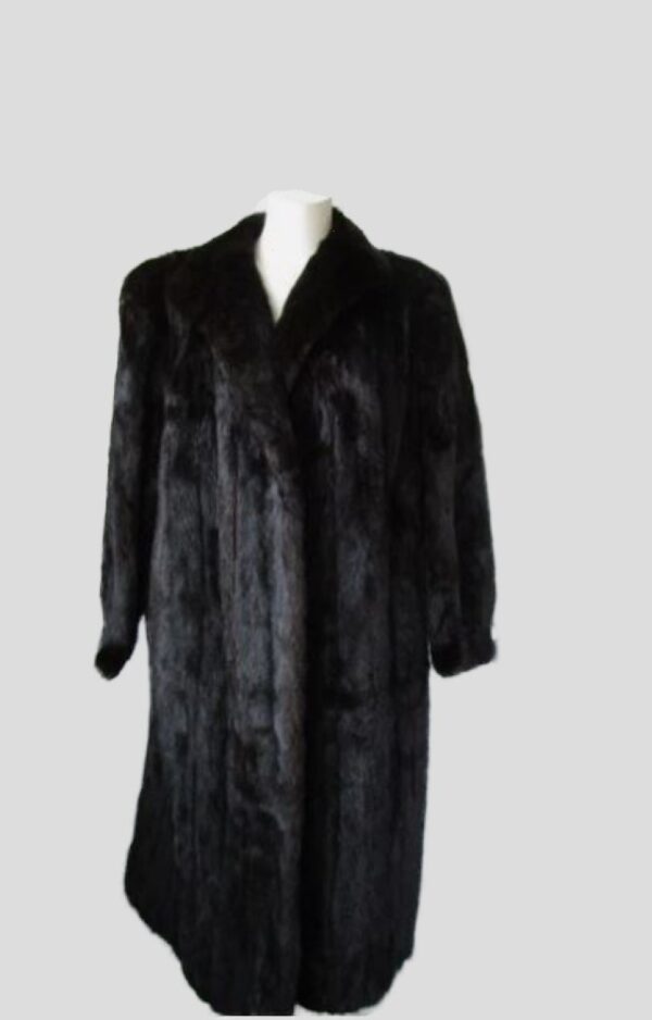Mink Fur Coat MINT Sz 10 Natural Dark Ranch