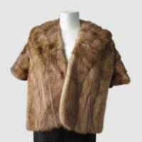 Mink Fur Stole Wrap Cape Wedding MINT