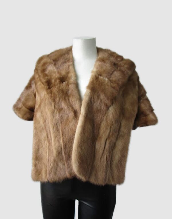 Mink Fur Stole Wrap Cape Wedding MINT