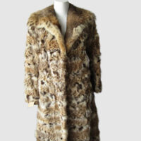 Lynx Fur Coat Jacket Made In Canada MINT Sz XS