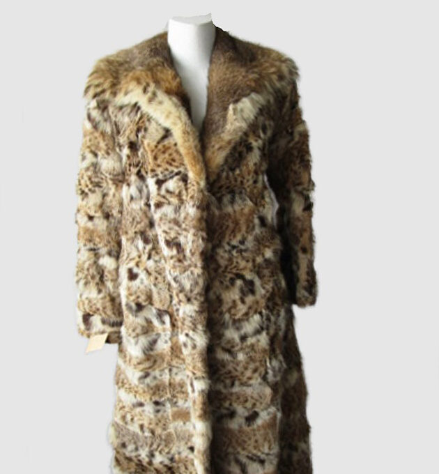 Lynx Fur Coat Jacket Made In Canada MINT Sz XS