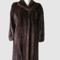 Mink Fur Coat Jacket MINT Sz 8 Natural Dark Pastel