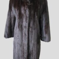 Mink Fur Coat Jacket PERFECT Sz  8 Female Natural Dark Ranch