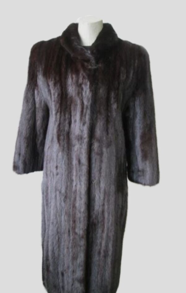 Mink Fur Coat Jacket PERFECT Sz  8 Female Natural Dark Ranch