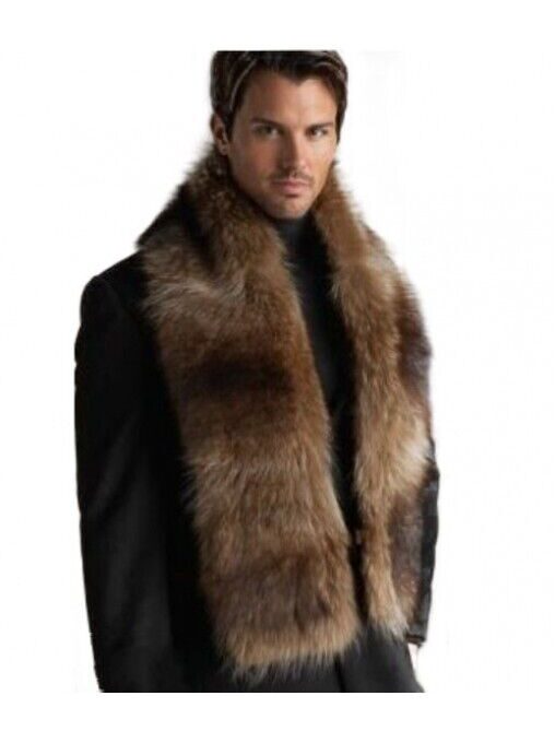 Raccoon Fur Wrap Scarf Collar