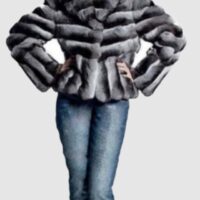 Chinchilla Fur Jacket Coat