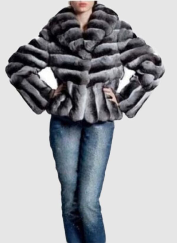 Chinchilla Fur Jacket Coat