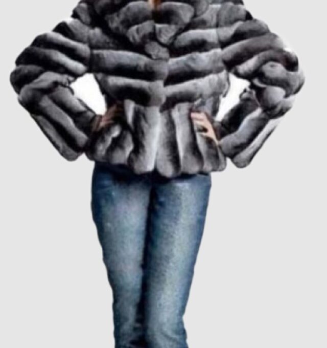 Chinchilla Fur Jacket Coat