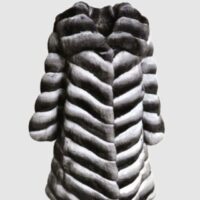 Chinchilla Fur Jacket Coat Vest Sz M