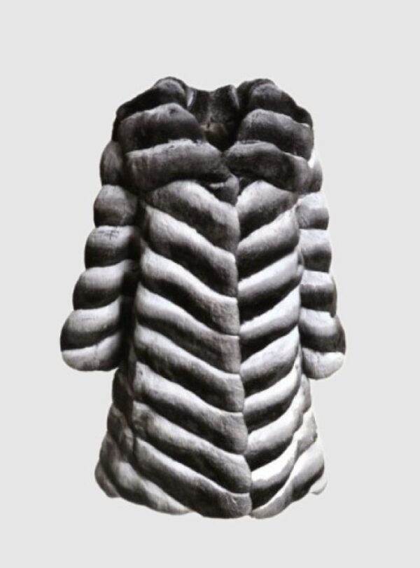 Chinchilla Fur Jacket Coat Vest Sz M