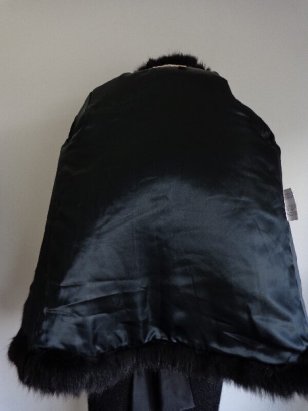 Raccoon Black Fur Coat Jacket Sz XS MINT - Image 5