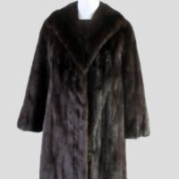 Mink Fur Coat Jacket MINT+ Sz 8 Natural Dark Ranch