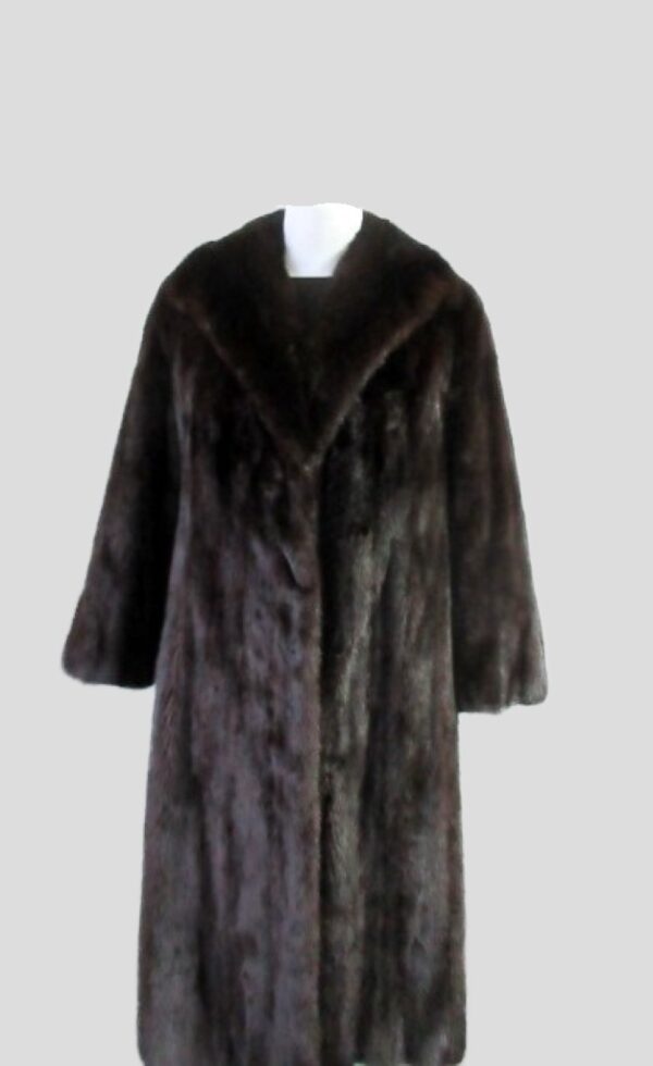 Mink Fur Coat Jacket MINT+ Sz 8 Natural Dark Ranch