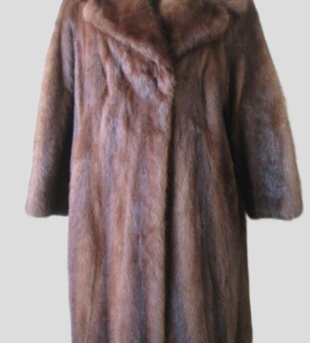 Mink Fur Coat Jacket MINT Sz 14 Natural Pastel