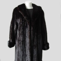 Mink Fur Coat Mint Sz 8 Natural Dark Ranch