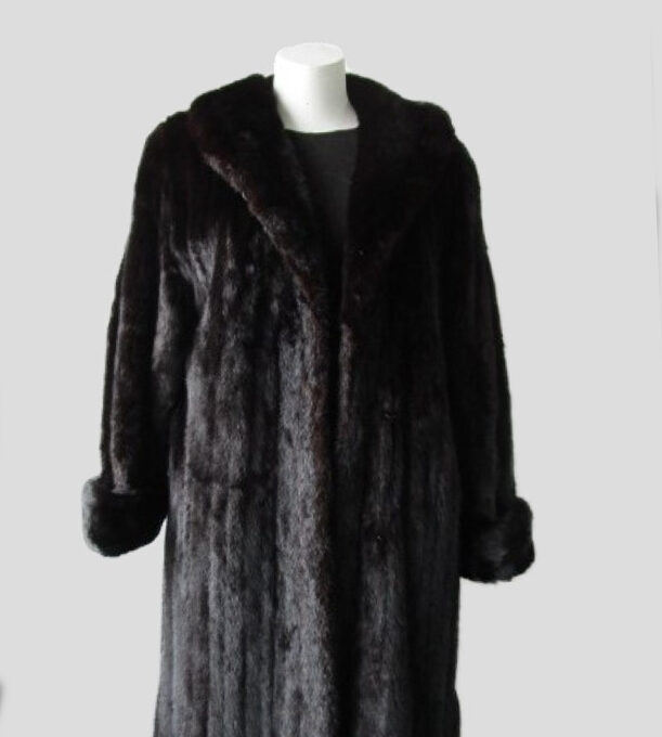 Mink Fur Coat Mint Sz 8 Natural Dark Ranch