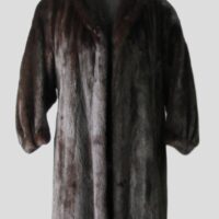 Mink Fur Coat Jacket MINT+ Sz 8 Natural Dark Ranch