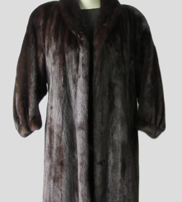 Mink Fur Coat Jacket MINT+ Sz 8 Natural Dark Ranch