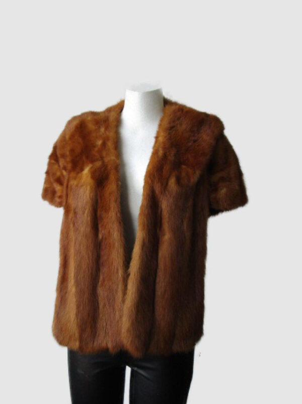 Mink Fur Shawl Stole Wrap Cape Mint Chinese Mink