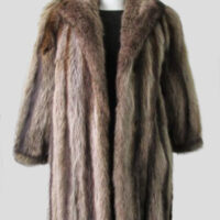 Raccoon Fur Coat Jacket MINT Ladies Sz 6