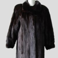 Mink Fur Coat Jacket MINT+ Sz 8 Natural Dark Ranch