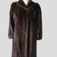 Mink Fur Coat Jacket MINT Sz 8 Natural Dark Pastel