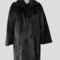 Mink Fur Coat Jacket MINT Sz 14 Natural Dark Ranch