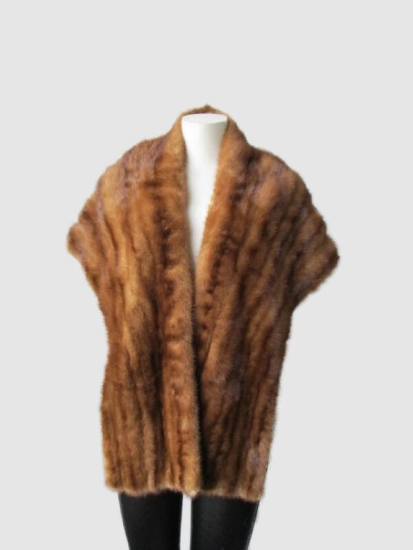 Mink Fur Stole Wrap Cape Wedding MINT