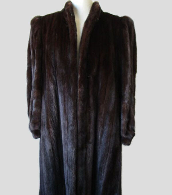 Mink Fur Coat Jacket MINT+ Sz 10/12 Natural Dark Ranch